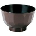 無地亀甲汁椀 溜/業務用/新品/小物送料対象商品
