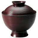 TA3.5寸千筋小吸物椀溜内朱/業務用/新品/小物送料対象商品