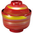 TAまゆ型吸物椀朱一筆かすり/業務用/新品/小物送料対象商品