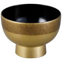 4.3河和田椀 絞り墨入れ金内黒/業務用/新品/小物送料対象商品