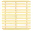 171正角強化PP竹ス クリーム 171mm角 10入/業務用/新品/小物送料対象商品