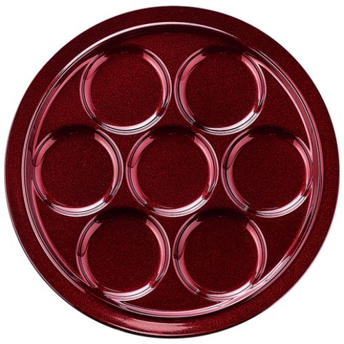 TA30cm丸渕付7ップレート溜パール(裏黒)/業務用/新品/小物送料対象商品