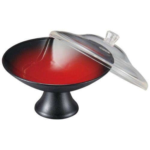 高月錦鉢 朱黒ぼかし毘沙門天 本体/業務用/新品/小物送料対象商品