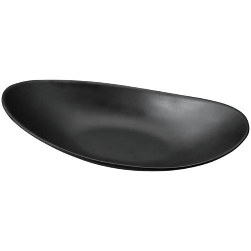 メラミン31.6ひねり反舟皿 黒マット/業務用/新品/小物送料対象商品