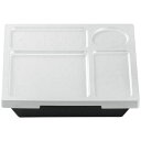 23.5角箱膳プレート ホワイトアクア/業務用/新品/小物送料対象商品