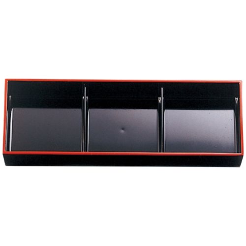 尺1松寿弁当 黒渕朱(三ッ切親/業務用/新品/小物送料対象商品