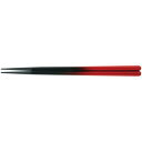PBT22.0cm六角木目箸 朱黒ぼかし/業務用/新品/小物送料対象商品