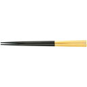 PBT 22.5cm五角箸 黒/金/業務用/新品/小物送料対象商品