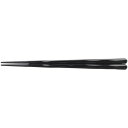 PBT 22.5cm六角一刀彫箸 黒塗/業務用/新品/小物送料対象商品