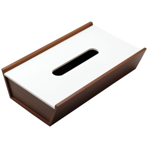 木製ティッシュBOX 白/チョコ/業務用/新品/小物送料対象商品