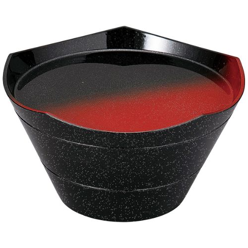 7.3寸王冠盛箱 黒銀パール内黒天黒/業務用/新品/小物送料対象商品