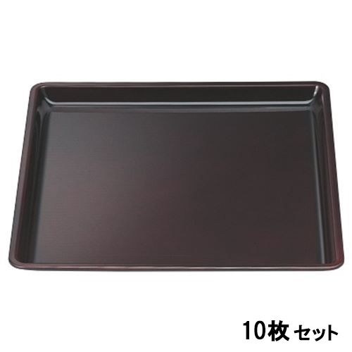 【お得なセット商品】【送料無料】お盆 越前角盆溜毘沙門天尺2 /業務用/新品