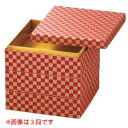 お重箱 6.0寸 和紙重 赤金市松（内金紙）2段/業務用/新品/小物送料対象商品