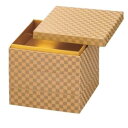 お重箱 7.0寸 和紙重 黄金市松（内金紙）3段/業務用/新品/小物送料対象商品