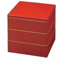 お重箱 6寸 七福重 朱 (親天金) 3段/業務用/新品/小物送料対象商品
