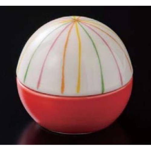 陶器 手まり型珍味 赤/業務用/新品/小物送料対象商品