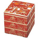 お重箱 7.0寸 彩校倉重 朱 折鶴 3段/業務用/新品/小物送料対象商品