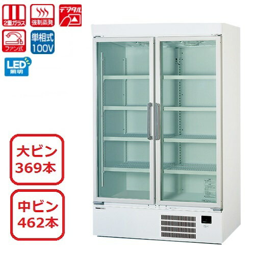 【業務用/新品】【パナソニック】冷蔵リーチインショーケース SRM-461U（旧:SRM-461NC) 幅1200×奥行640(+35)×高さ1900mm 単相100V【送料無料】