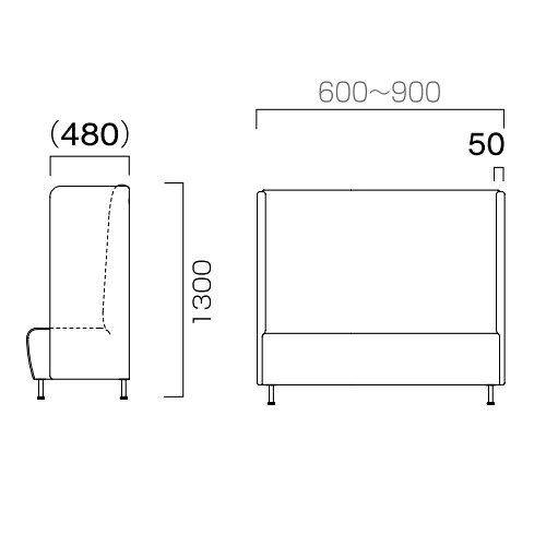 業務用椅子 CRES(クレス) マルトルOM-1-C 幅600～900×奥行620×高さ1300(mm) シート高430(mm) /業務用/新品/送料無料 [2]
