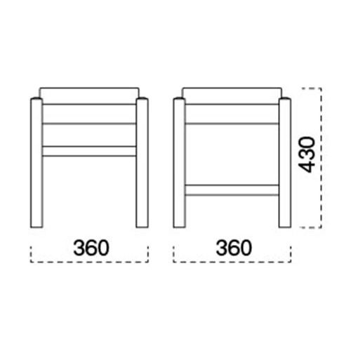 業務用椅子 marukatsu(丸勝) 弥山N(ナチュラルクリヤ)椅子/業務用/新品/送料無料 [2]