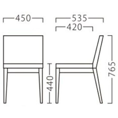業務用椅子【プロシード】ケルプイスNA 11532-A 幅450×奥行535×高さ765 シート高440(mm)/業務用/新品/送料無料 [2]
