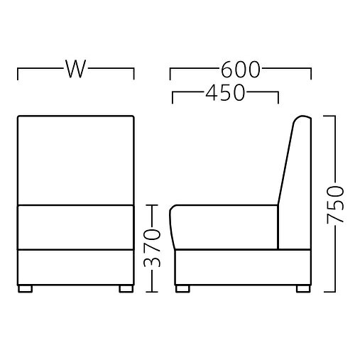 業務用椅子【パメラ W710~900 Aランク】 プロシード 幅710~900×奥行600×高さ750(mm)【業務用】【新品】【送料無料】 [2]