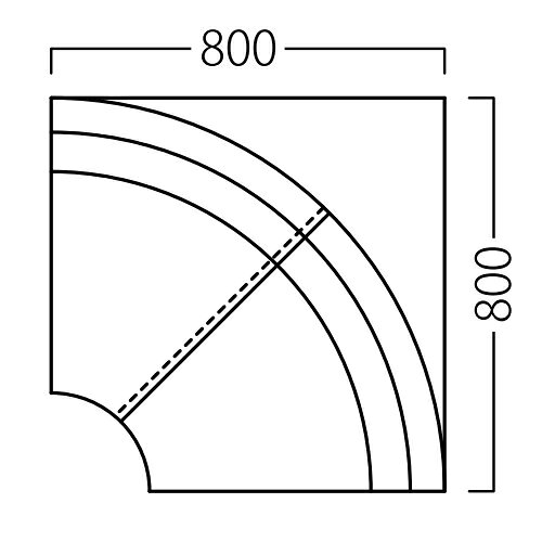 業務用椅子【フーガコーナー Aランク】 プロシード 幅800×奥行800(mm)【業務用】【新品】【送料無料】 [2]