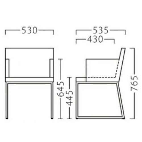 業務用椅子【プロシード】レックスアームイスAL 21292-A 幅530×奥行535×高さ765 シート高445(mm)/業務用/新品/送料無料 [2]