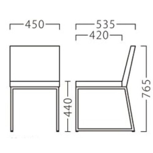 業務用椅子【プロシード】レックスイスCR 21293-A 幅450×奥行535×高さ765 シート高440(mm)/業務用/新品/送料無料 [2]