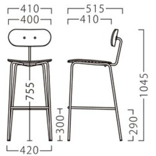 業務用椅子【プロシード】タウスタンドBL3 21824-E 幅410×奥行515×高さ1045 シート高755(mm)/業務用/新品/送料無料 [3]