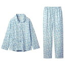 綿100%ゆったり思いやりパジャマ/【M サックス系】×1組/業務用/新品/小物送料対象商品