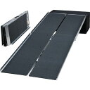 ポータブルスロープ アルミ4折式タイプ(PVWシリーズ)/【PVW210 長さ213cm】×1組/業務用/新品/送料無料