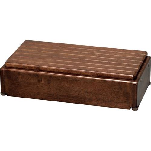 安寿 木製玄関台 高さ調整タイプ S60W-30-1段/【535-574 ブラウン】×1組/業務用/新品/送料無料