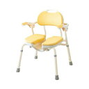 安寿 ひじ掛け付きシャワーイス HP/【535-019 ベージュ】×1組/業務用/新品/送料無料