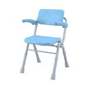シャワーチェアAirコンパクトSPワンタッチ/【PN-L41431A ブルー】×1組/業務用/新品/送料無料(4)
