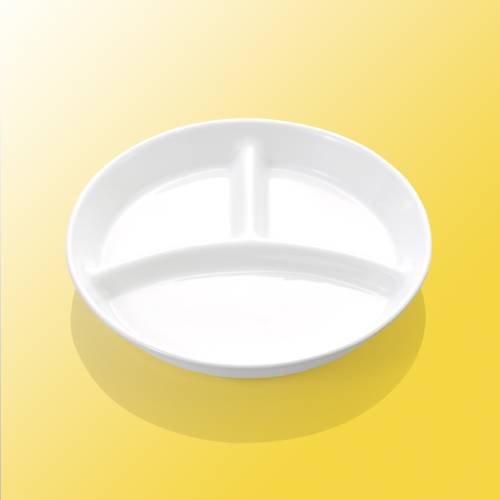 子供食器 三つ仕切皿 ホワイトピア/業務用/新品/小物送料対象商品