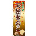 のぼり「天然きのこ」のぼり屋工房 2764 幅600mm×高さ1800mm/業務用/新品