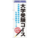 のぼり 【「大学受験コース」】のぼり屋工房 GNB-1590 幅600mm×高さ1800mm【業務用】【グループC】