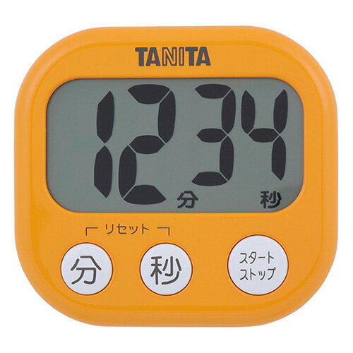 100分計 デカ見えタイマー100分計 アプリコットオレンジ TD-384-OR タニタ/業務用/新品