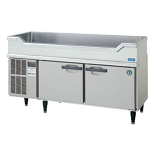【業務用/新品】【ホシザキ】舟形シンク付コールドテーブル RW-150SNCG-ML 幅1500×奥行600×高さ800(790~830)(mm) 単相100V/送料無料