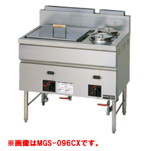 【業務用/新品】【マルゼン】 ガスウォーマーテーブル ゆがき槽付 MGS-156CX 幅1500×奥行600×高さ800mm 【送料無料】