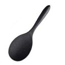 もりっこしゃもじ 19cm ブラック/業務用/新品/小物送料対象商品