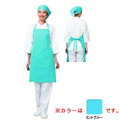 Work Aprons - アイメッシュエプロン 首掛けタイプ E5200 11 ミントブルー/業務用/新品/小物送料対象商品
