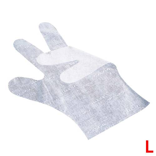 Rubber Gloves - サクラメン エンボス手袋 デラックス L ホワイト(100枚入)/プロ用/新品 /小物送料対象商品