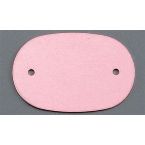 アルマイトネームプレート 小判型 (10枚入) 378-B レッド/業務用/新品/小物送料対象商品