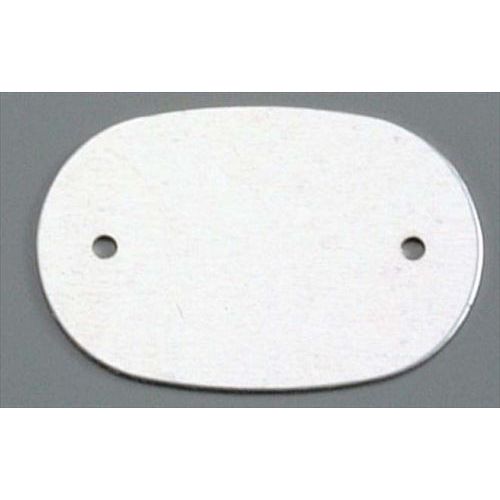 アルマイトネームプレート 小判型 (10枚入) 378-B シルバー/業務用/新品/小物送料対象商品