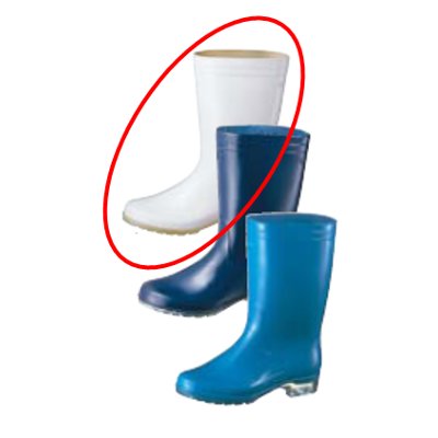 アキレス 長靴 タフテックホワイト62 透明底 23.5cm 白/業務用/新品/小物送料対象商品