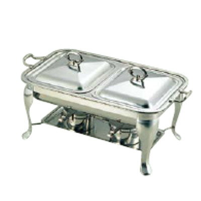 SW 18-8 共柄 角チューフィングディッシュ ダブル 22インチ /業務用/新品/送料無料