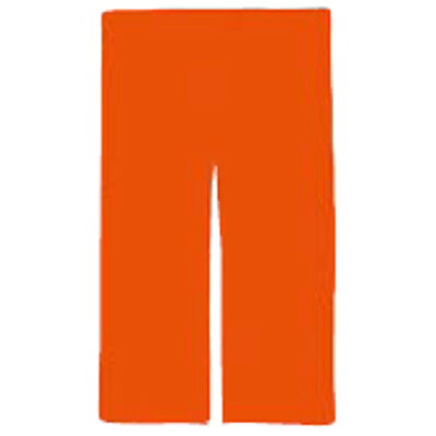 半間用 綿つむぎ 無地 のれん 赤茶/業務用/新品/小物送料対象商品