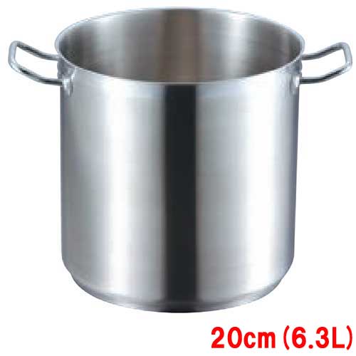 Ih Incompatible - ステンレス寸胴鍋 EBM 18-8 プロシェフ IH (蓋無) 20cm/業務用/新品/小物送料対象商品